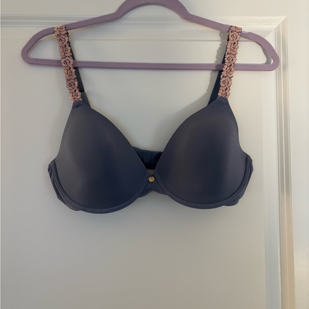EUC Natori Pure Luxe Blue and Pink Bra